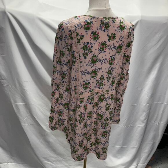 Matilda Jane Like a Lady Floral Tunic Blouse Womens XL Pink Boho Preppy Feminine - Picture 4 of 16